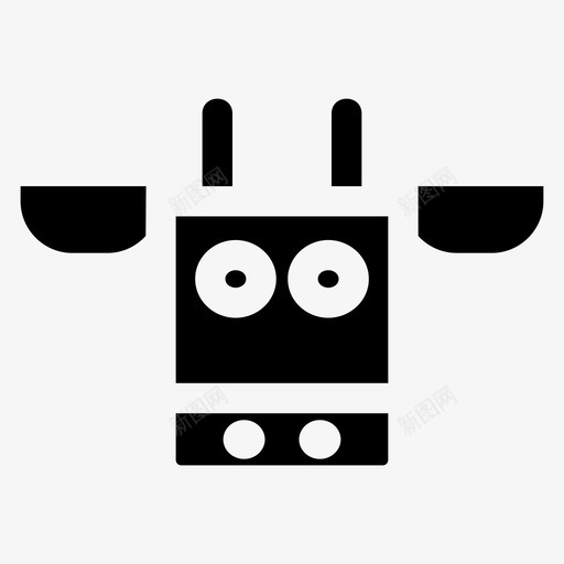 牛动物牛肉图标svg_新图网 https://ixintu.com 农场 动物 牛奶 牛肉