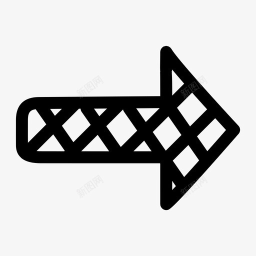 箭头绘制纹理图标svg_新图网 https://ixintu.com 箭头 纹理 绘制