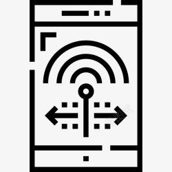 手机数字尾巴图标智能手机数字服务13线性图标高清图片