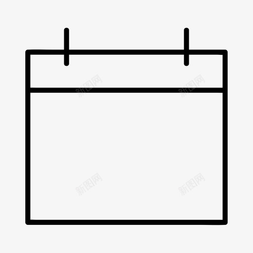 日历日期提醒图标svg_新图网 https://ixintu.com 提醒 日历 日期 时间 网络