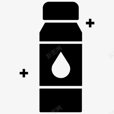 水瓶饮用瓶矿泉水图标图标