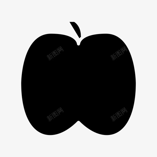 苹果碳水化合物食品图标svg_新图网 https://ixintu.com 字形 新鲜 水果 碳水化合物 苹果 蔬菜 食品