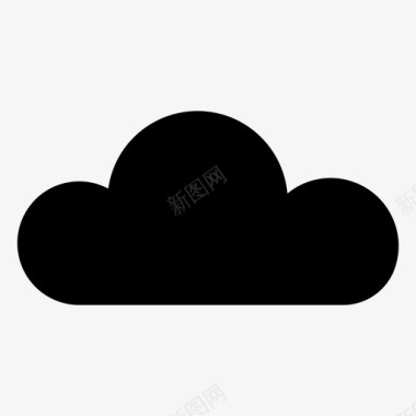 云云服务器天空云图标图标