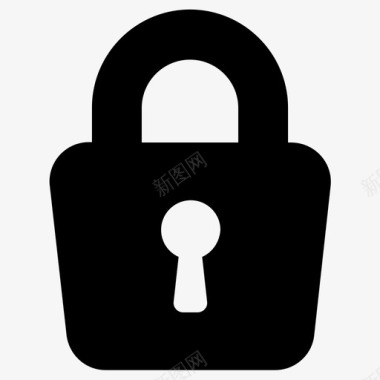 隐私锁挂锁图标图标