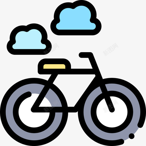 Bycicle旅行214线性颜色图标svg_新图网 https://ixintu.com Bycicle 旅行214 线性颜色