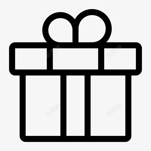 礼物生日礼盒图标svg_新图网 https://ixintu.com 惊喜 生日 用户界面 礼物 礼盒