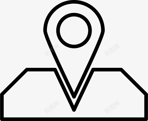 地图位置地图指针图标svg_新图网 https://ixintu.com 位置 地图 地图指针 城市元素 导航