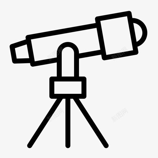 望远镜天文学观察图标svg_新图网 https://ixintu.com 天文学 望远镜 望远镜轮廓 观察