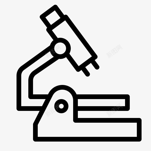显微镜化学实验室图标svg_新图网 https://ixintu.com 化学 医学 大纲 实验室 显微镜 研究