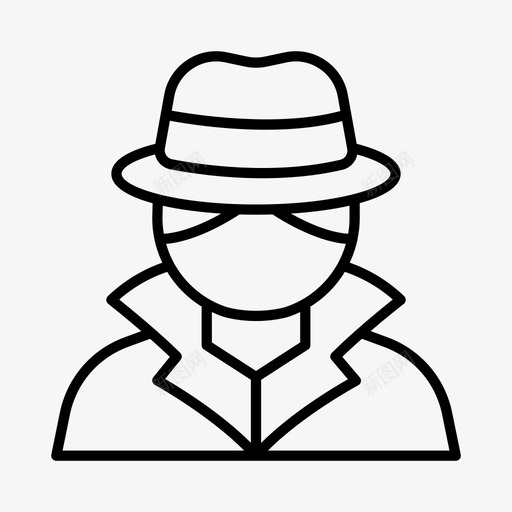 侦探私家侦探间谍图标svg_新图网 https://ixintu.com 侦探 私家侦探 间谍