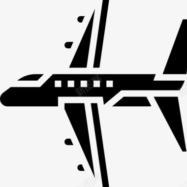 飞机机场75字形图标图标