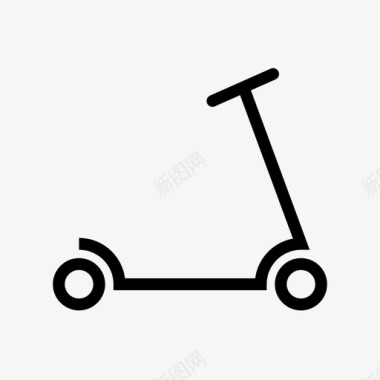 踏板车儿童车手动踏板车图标图标