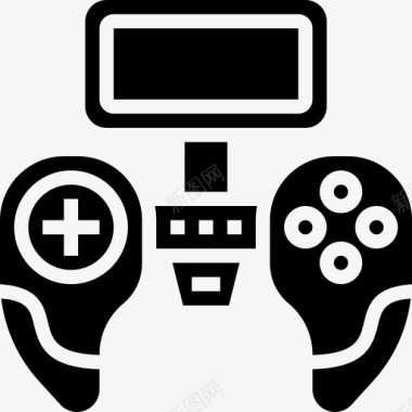 游戏机视频游戏12字形图标图标
