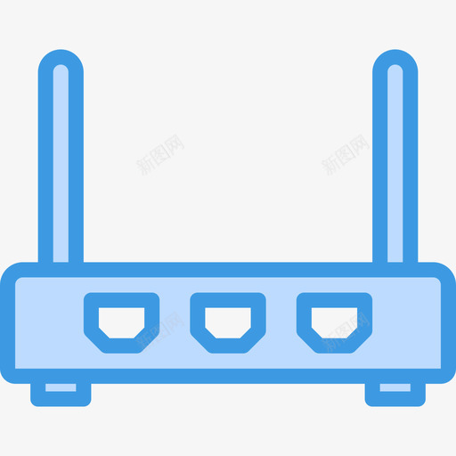 路由器计算机硬件12蓝色图标svg_新图网 https://ixintu.com 硬件 蓝色 计算机 路由器