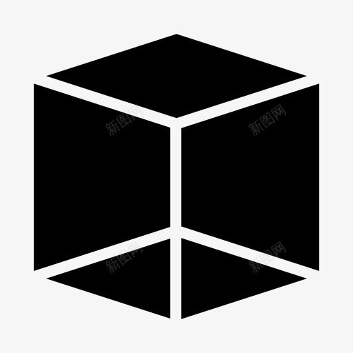 等距立方体几何图标svg_新图网 https://ixintu.com 几何 形状 立方体 等距
