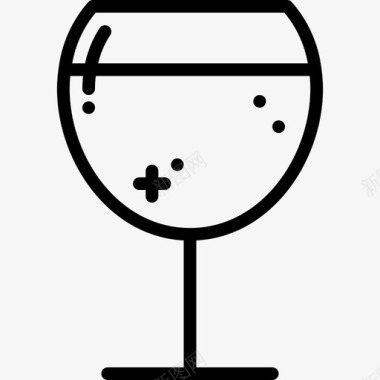 葡萄酒酒精饮料直系酒图标图标
