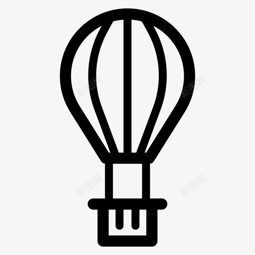 热气球浪漫旅行图标svg_新图网 https://ixintu.com 夏季户外 旅行 浪漫 热气球