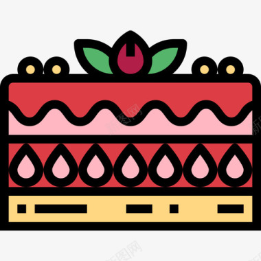 蛋糕晚餐3原色图标图标