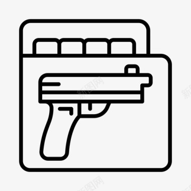 案卷犯罪司法图标图标