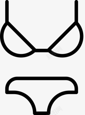 泳装服装衣服图标图标