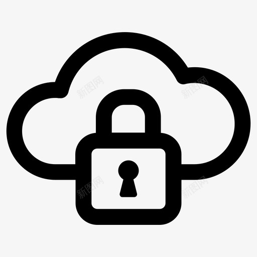 云数据隐私图标svg_新图网 https://ixintu.com 安全 数据 隐私