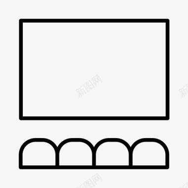 电影院电影歌剧图标图标