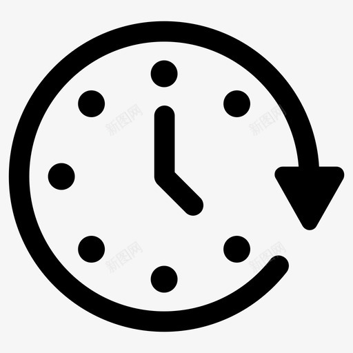 时间时钟未来图标svg_新图网 https://ixintu.com 时钟 时间 未来 计时器