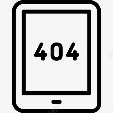 404错误网页和开发30线性图标图标