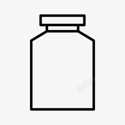 泡菜罐子瓶子罐子厨房图标高清图片