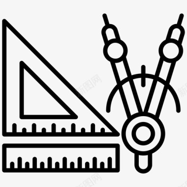 工具建筑工具绘图工具图标图标
