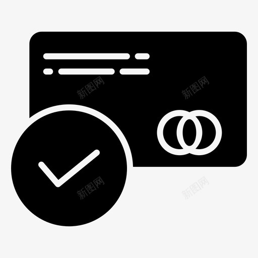 已审核卡片发票图标svg_新图网 https://ixintu.com 付款 卡片 发票 已审核 帐单 收据