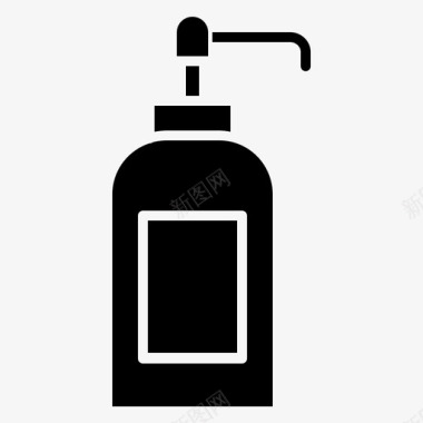 洗发水清洁水疗图标图标
