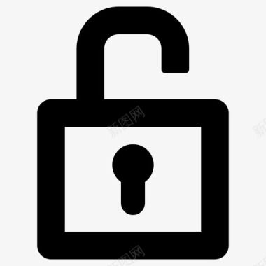 开锁挂锁隐私图标图标