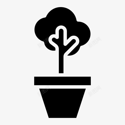 植物农业种植图标svg_新图网 https://ixintu.com 农业 植物 盆栽 种植