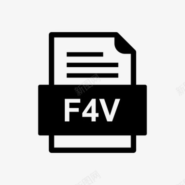 f4v文件文件图标文件类型格式图标