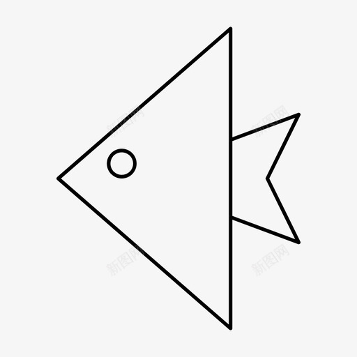 折纸鱼食物纸鱼图标svg_新图网 https://ixintu.com 折纸鱼 纸鱼 食物