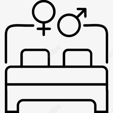 性夫妻异性恋图标图标
