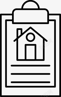 纸板房屋租金图标图标