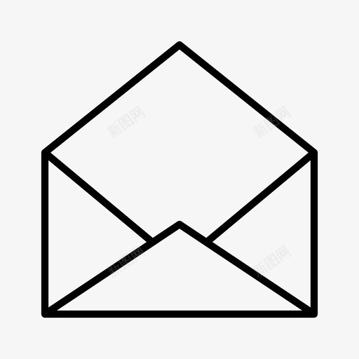 电子邮件信封消息图标svg_新图网 https://ixintu.com 信封 时事 消息 电子邮件 通讯