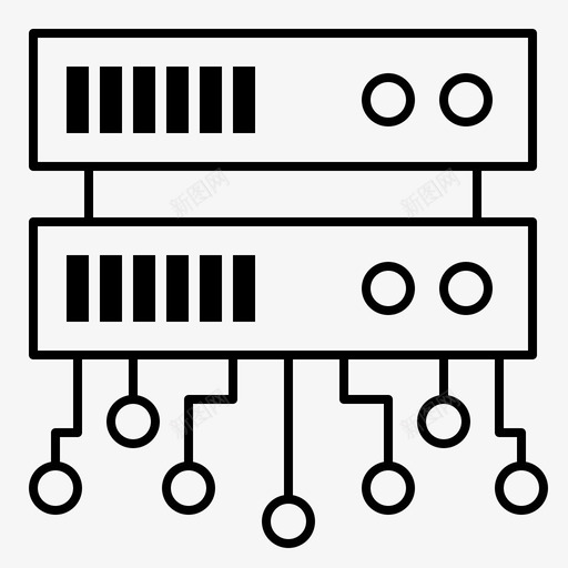 数据库数据库服务器共享服务器图标svg_新图网 https://ixintu.com web 共享 托管 数据库 服务器