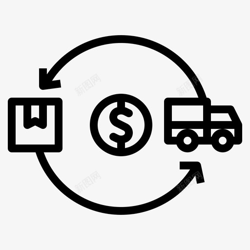 提纲形式的交货成本交货成本货币图标svg_新图网 https://ixintu.com 业务 交货 卡车 形式 成本 提纲 货币 运输
