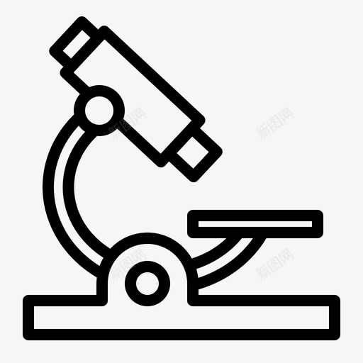 显微镜化学实验室图标svg_新图网 https://ixintu.com 化学 医学 大纲 实验室 显微镜 研究