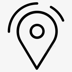 餐厅标记位置gps地图图标高清图片