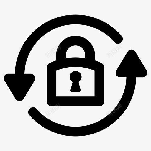 安全锁定密码图标svg_新图网 https://ixintu.com 安全 密码 更新 锁定