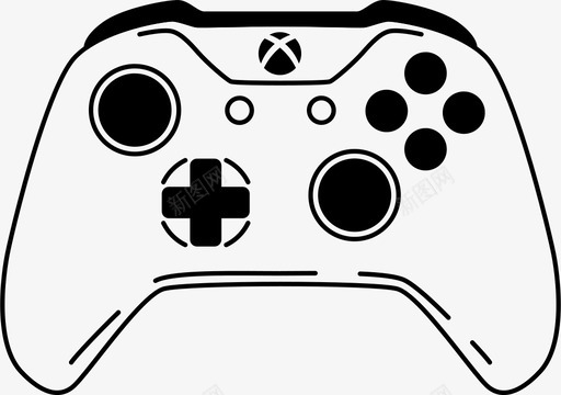 控制器游戏板玩家图标svg_新图网 https://ixintu.com xbox 控制器 游戏 玩家