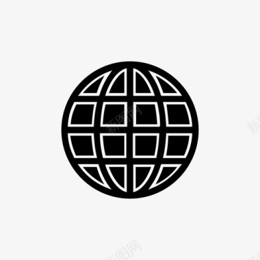 网络浏览全球图标图标