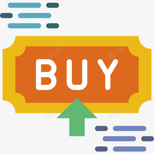 BuyButton购物138扁平图标svg_新图网 https://ixintu.com Button Buy 扁平 购物