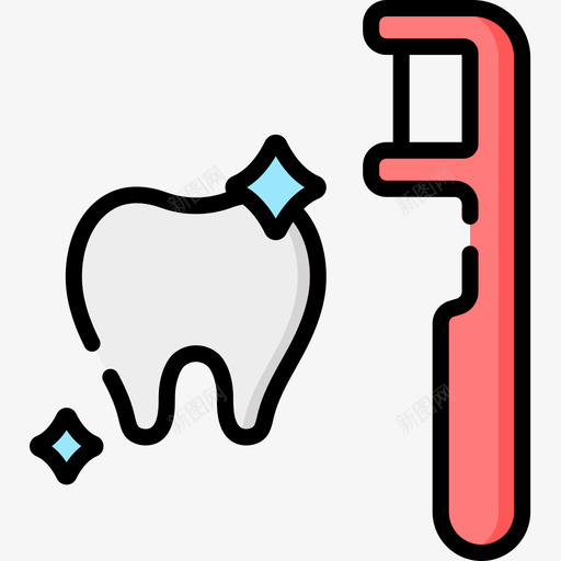 牙科牙医47线性颜色图标svg_新图网 https://ixintu.com 牙医 牙科 线性 颜色