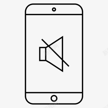 静音手机图标图标