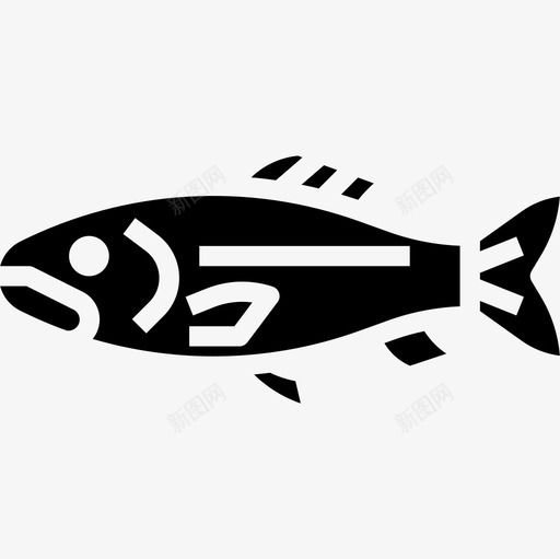 鳟鱼健康食品32填充图标svg_新图网 https://ixintu.com 健康食品 填充 鳟鱼